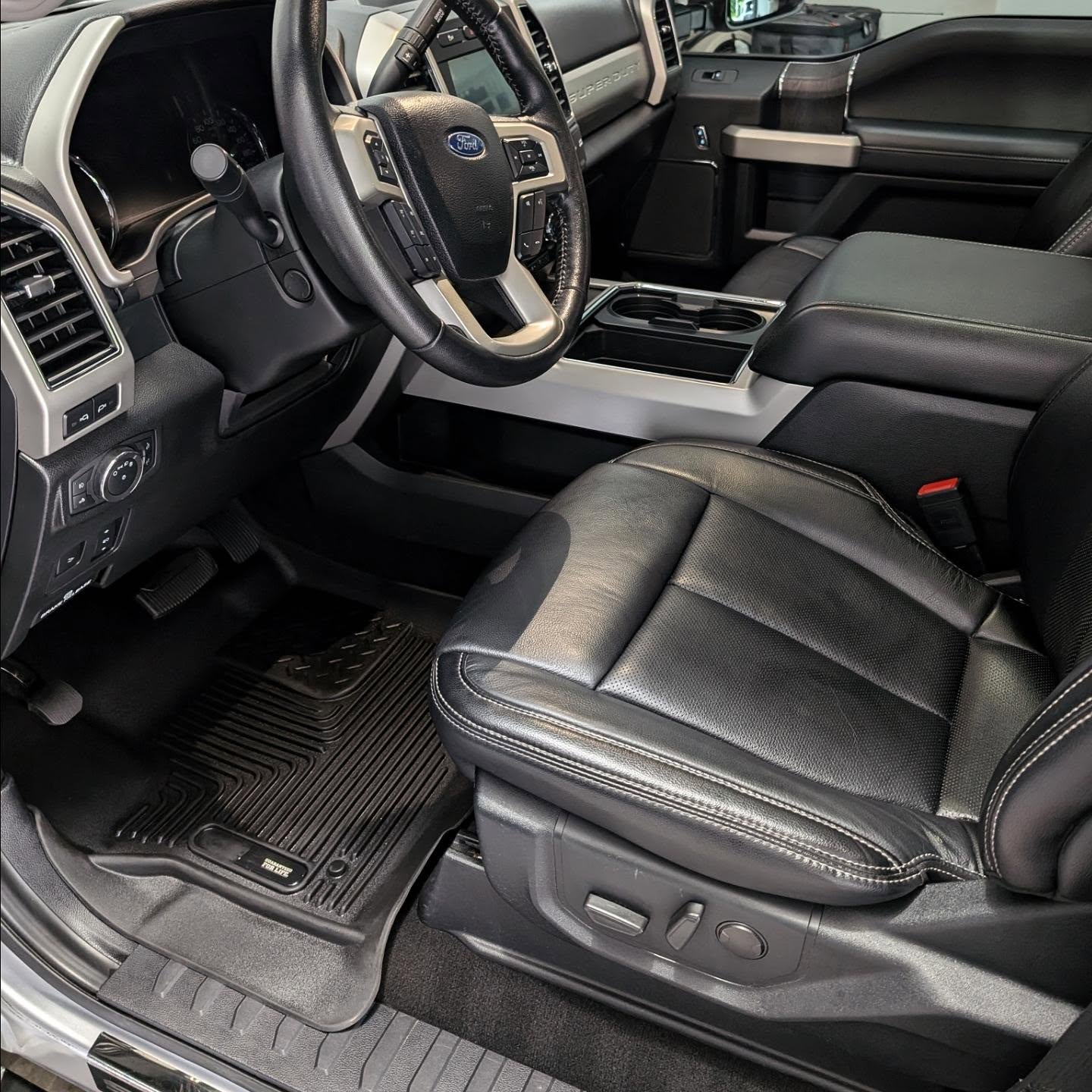 Freshly detailed leather interior
